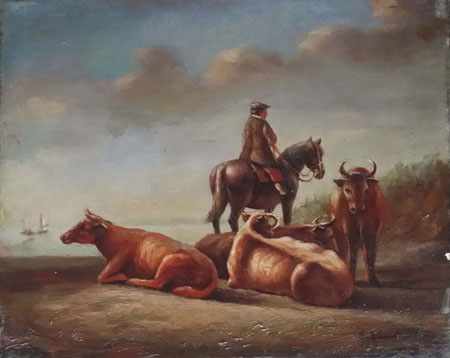 488-T1 | 20cm x 25cm | troupeaux de vaches 